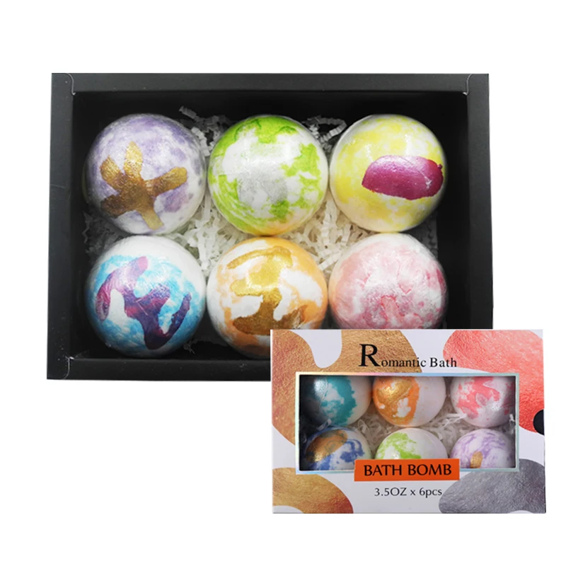 

Hot Selling Set In Stock Shimmer Fizzy Organic Glitter Adult Bubble Essentials Oil Cbd Vegan Boxes Bath Bomb, Colorful