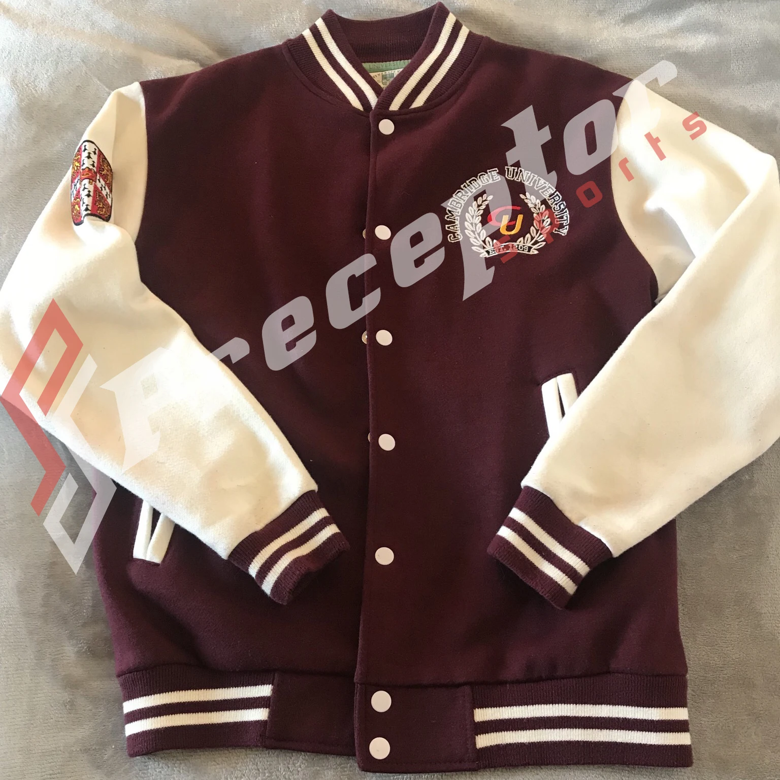 Wholesale Custom Embroidered Chenille Patches Varsity Jacket Wool Body ...