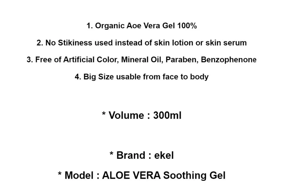 ekel aloe vera gel