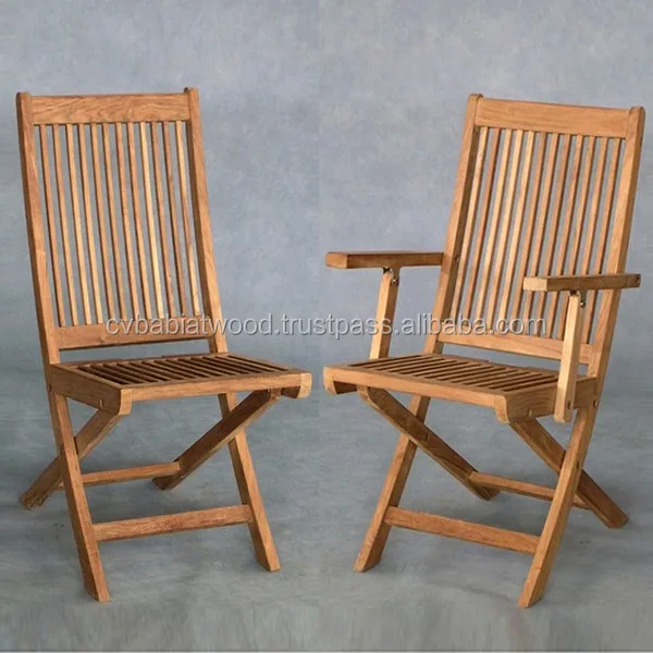 Teak Garden Folding Chair Outdoor Furniture Teak Wooden Folding Chair