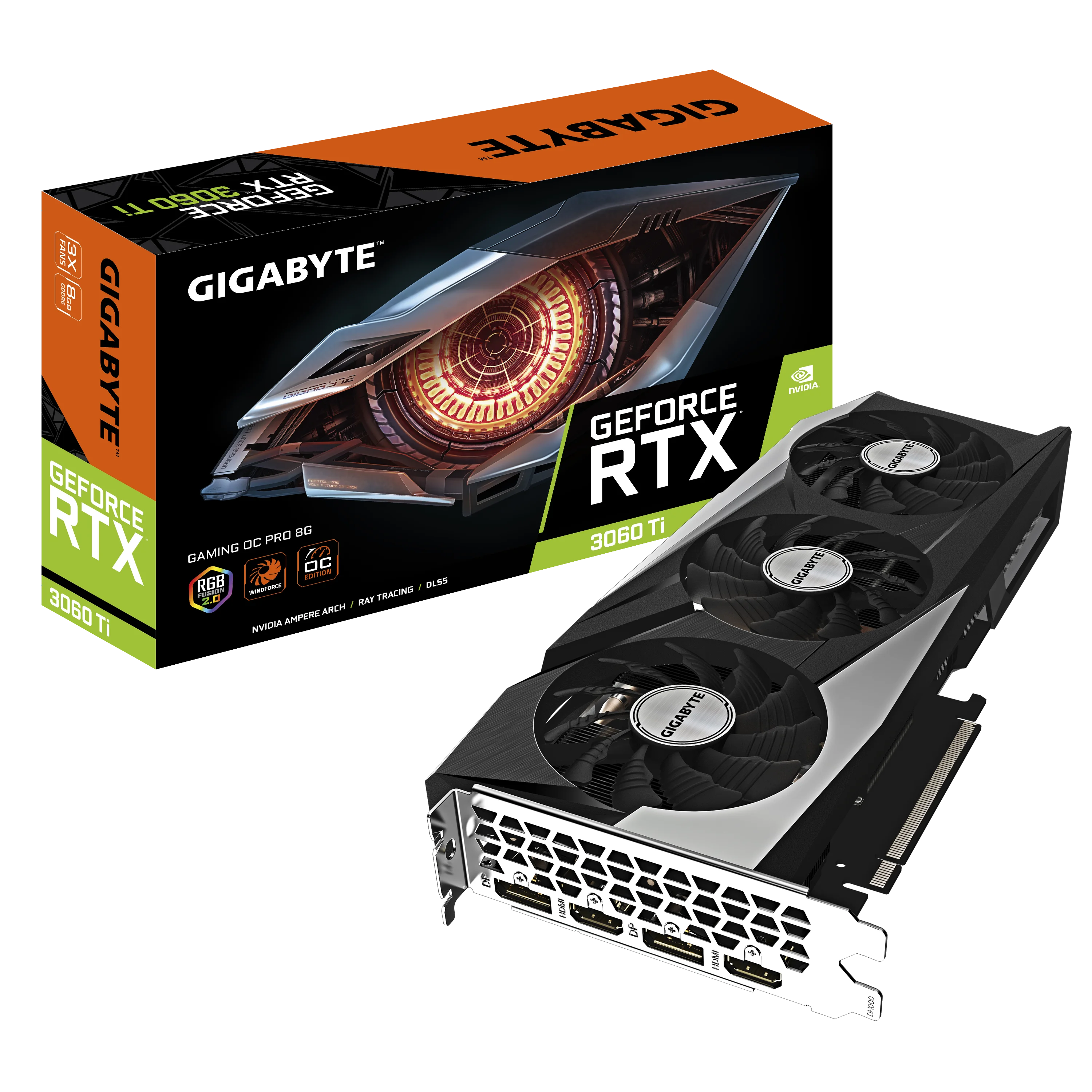 

8GB 3060 Ti graphics card for gaming GeForce RTX 3060 Ti GAMING OC PRO 8G (rev. 2.0)