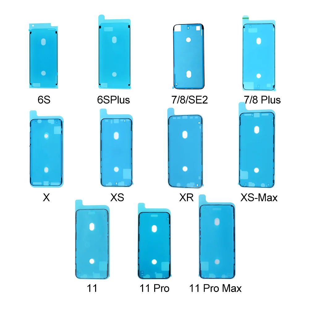 

Waterproof Sticker for iPhone 12 11 Pro Max XS XR X 8 7 6S Plus SE2 LCD Frame Bezel Seal Tape Glue Adhesive Elekworld Wholesale, Black white