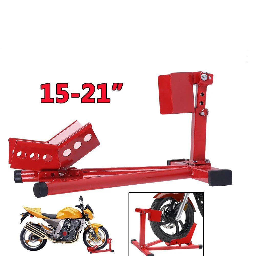 Motorcycle Motorbike Front Wheel Chock Stand Jack Lift Paddock Parking