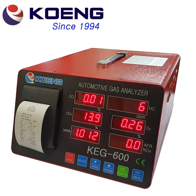 Koeng.portable Automotive Exhaust Gas Analyzer & 6 Gas Analyzer & Made