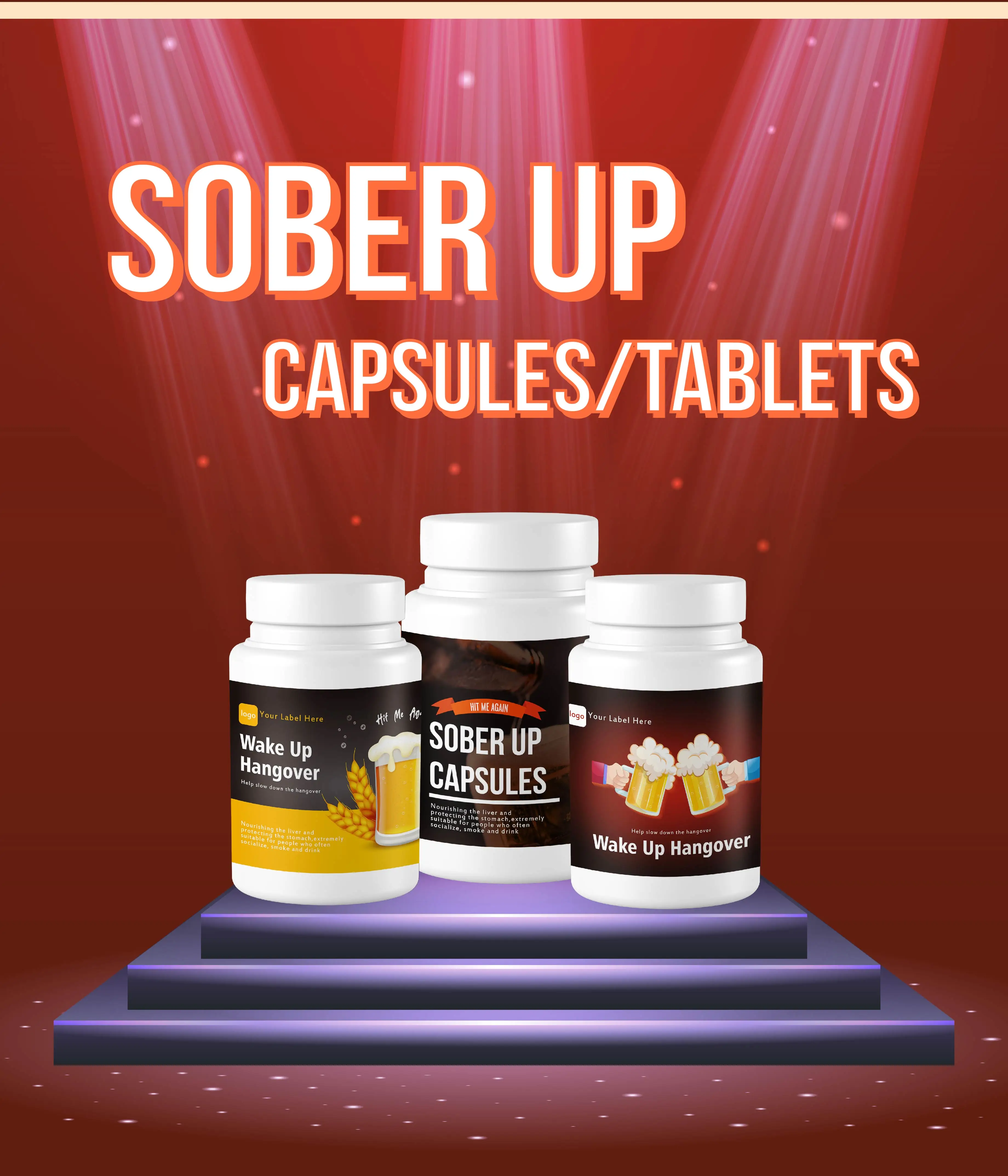Popular Hangover Turmeric Vitamin Antidrunk Sober Capsule Tablets