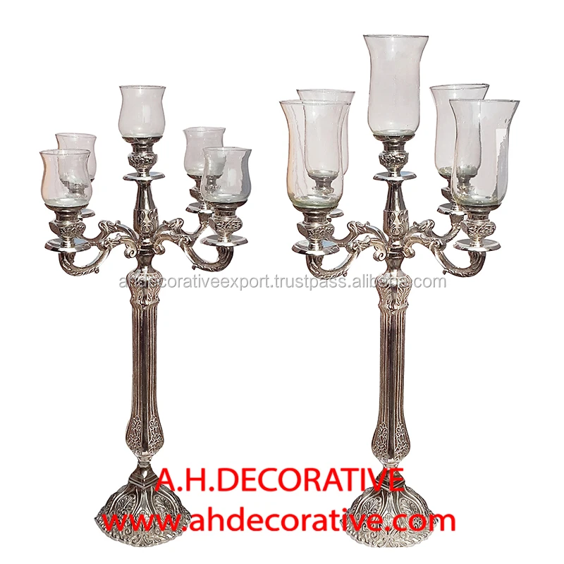 9 Arm Candelabra For Wedding Event Metal Decorative Candle Holder For