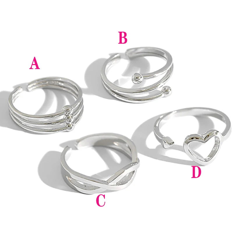 

H-R478 Top Sellers For Amazon Sterling Silver With Multi-Layer Line Interwoven Knitting Love Female Joint Tail Foot Set Ring