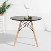best price round classic design modern MDF wooden coffee table
