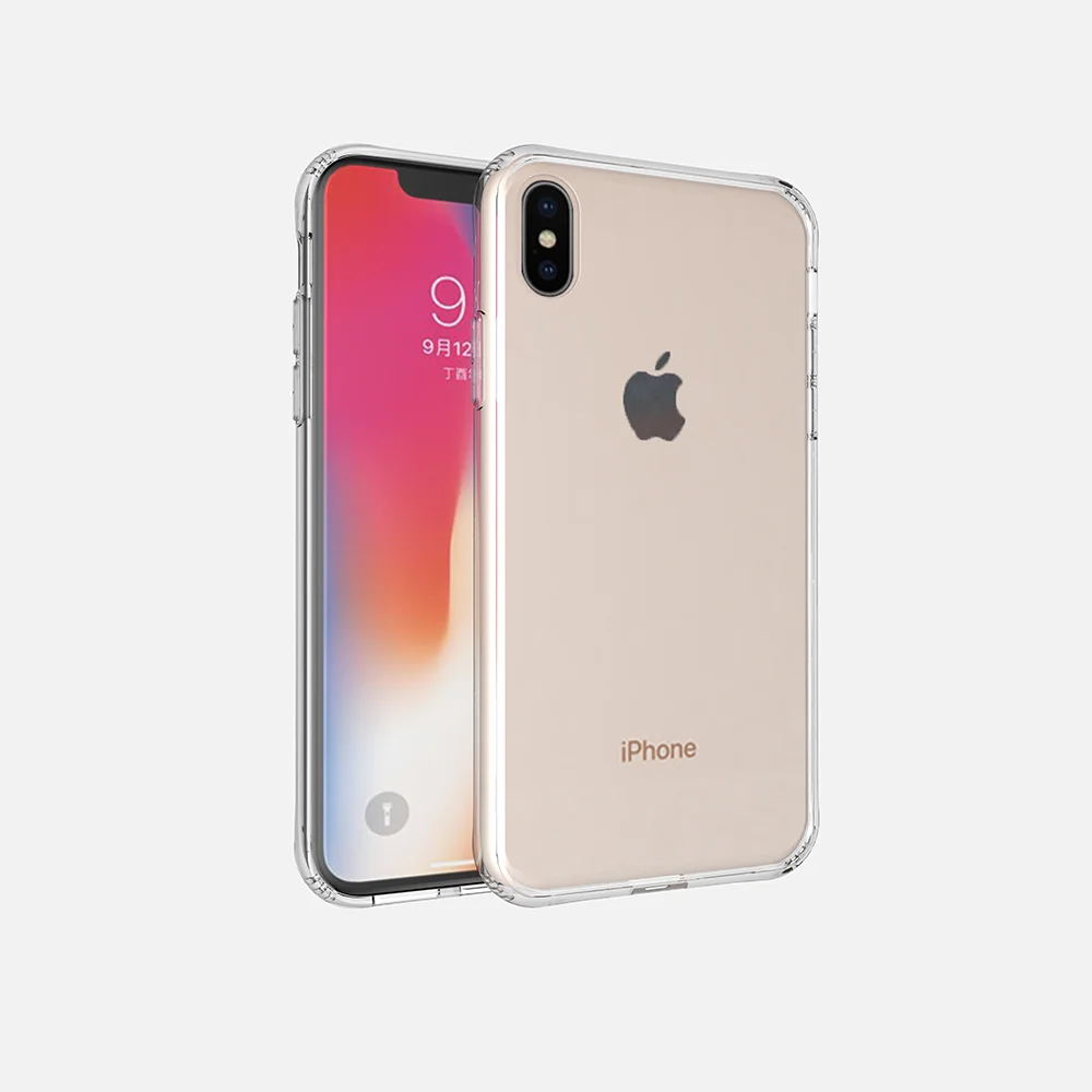

Hot Sale High definition transparent TPU frame tempered glass mobile phone case X XS XS MAX, Customizable