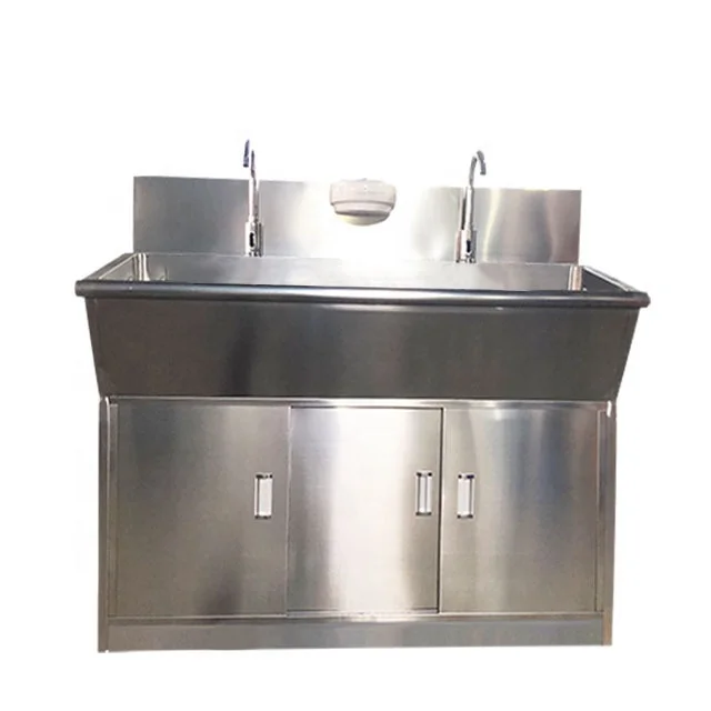 
SS304 stainless steel medical hand basin with induction faucet 