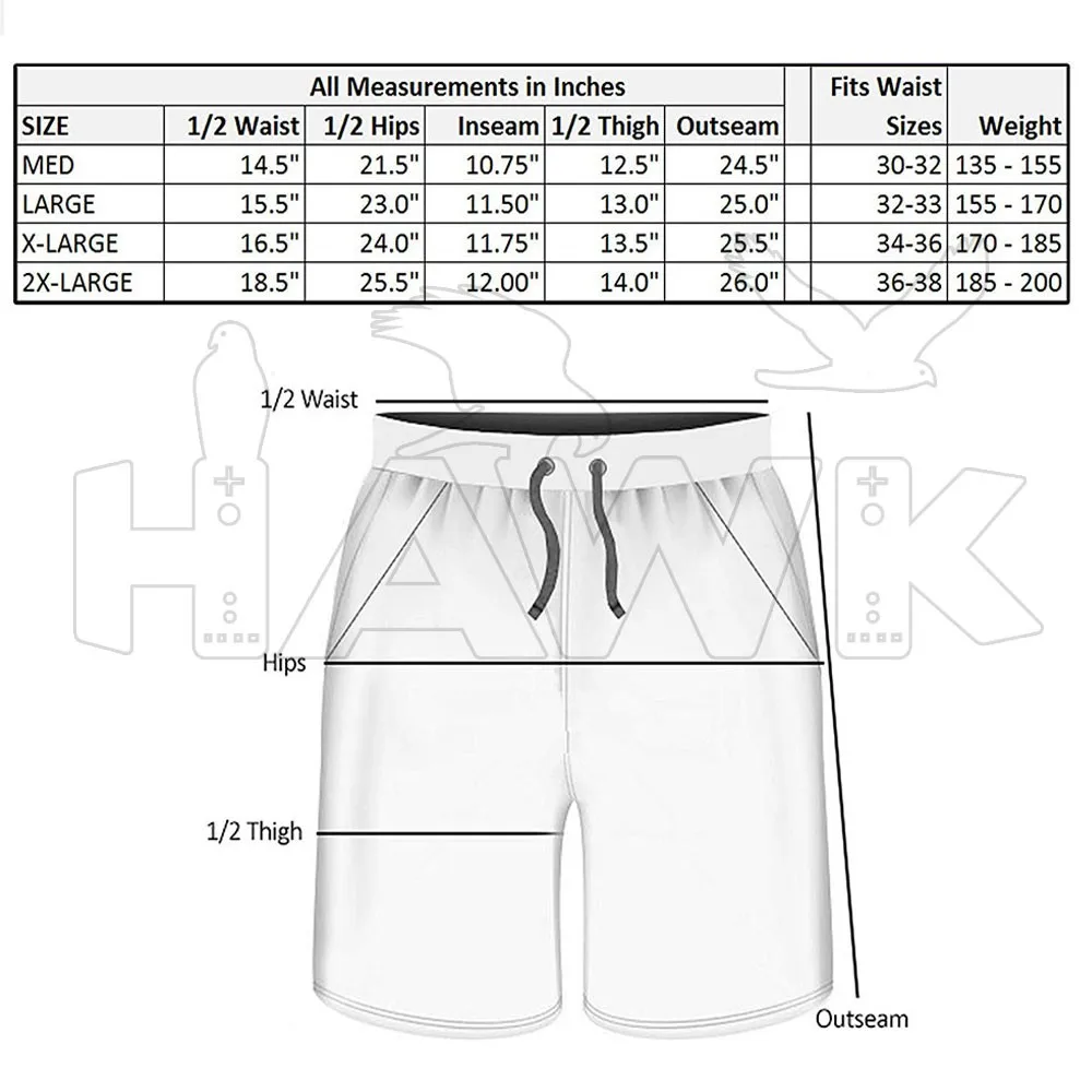 Custom Design Your Own Recycled Men's Swimsuits Beach Shorts Board