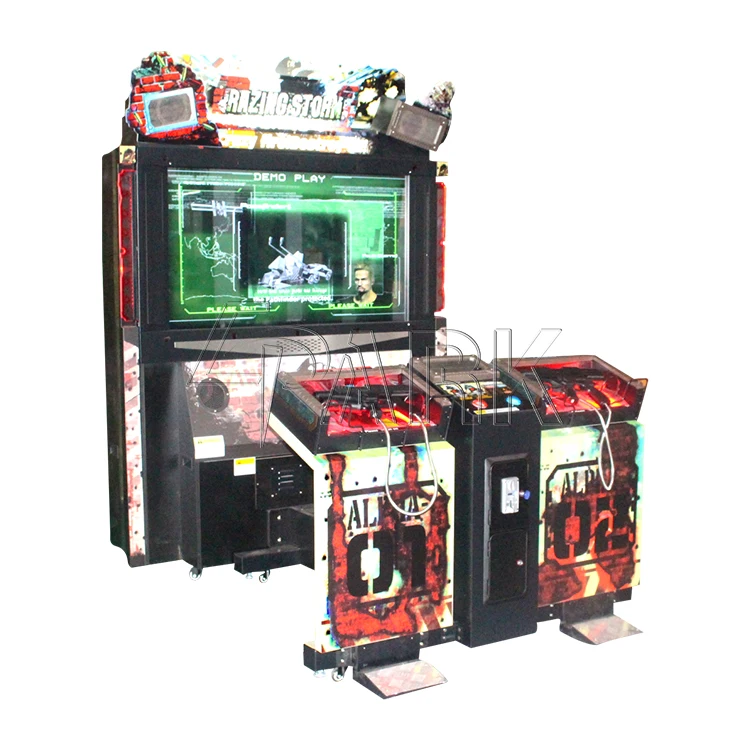 

Electric game shop retro arcade machine razing storm destory monster shooting video games for sale