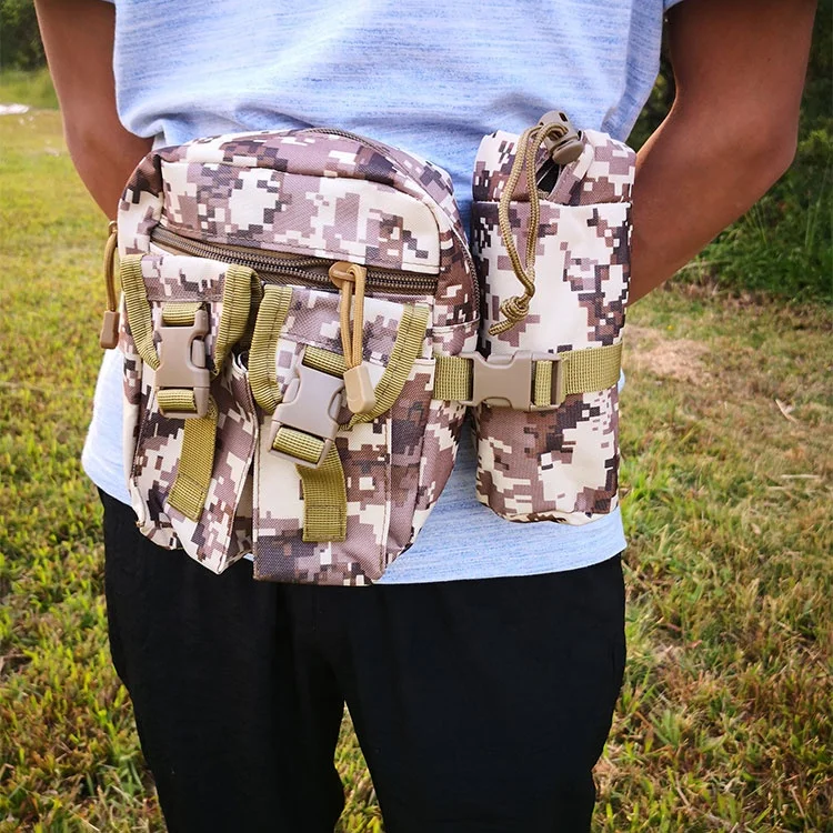 

Outdoor Sport Camping Waist Fanny Pack Tactical Water Bottle Holder Molle Pouch Bag, More than 7 colors in stock