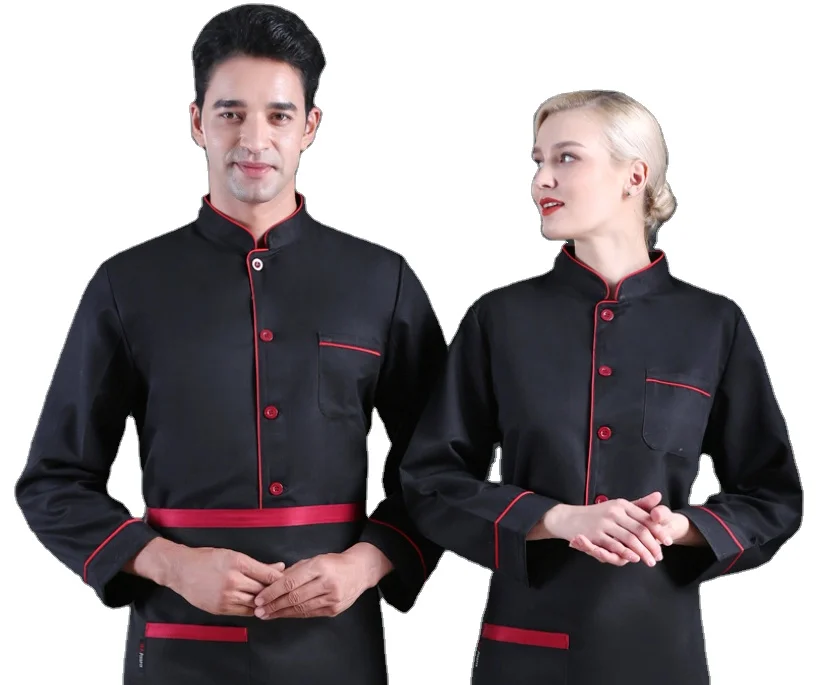 

bragard chef ejecut uniform kitchen uniform fabric black and white cooking wear designs jacket restaurant long sleeve shirt