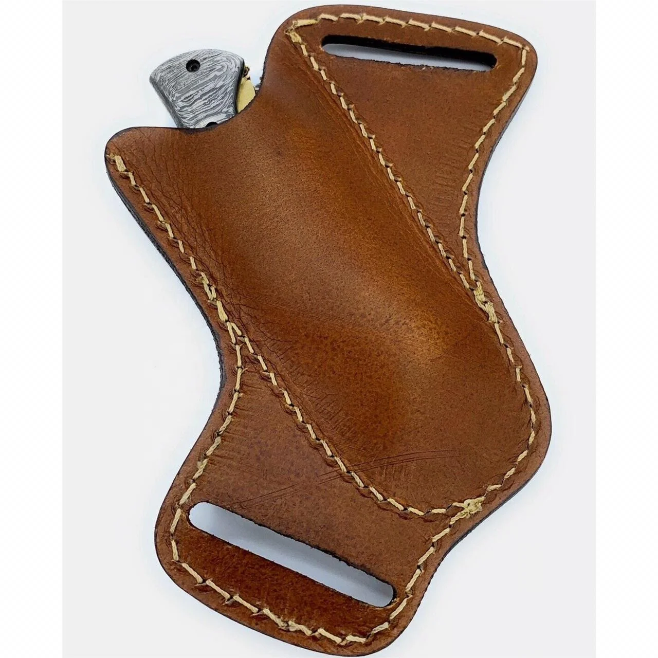 Tanned Harness Leather Pocket Knife Sheath For Buck 110 Folding Knife ...
