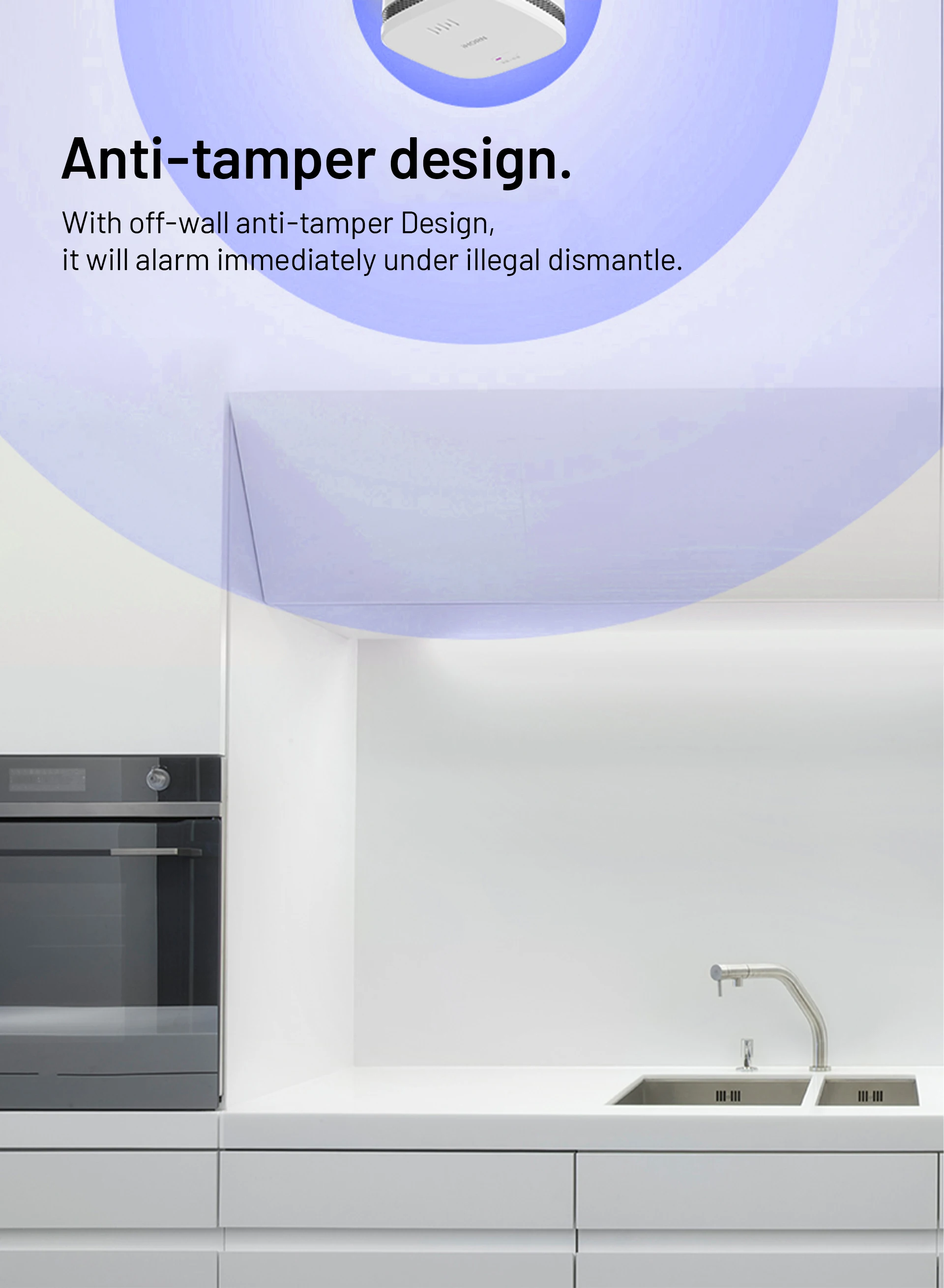 Smart Home Solution Appliances Wireless WiFi Zigbee Smoke Detector Motion Sensor Fire Alarm Sensor with Battery Operated - ANKUX.COM