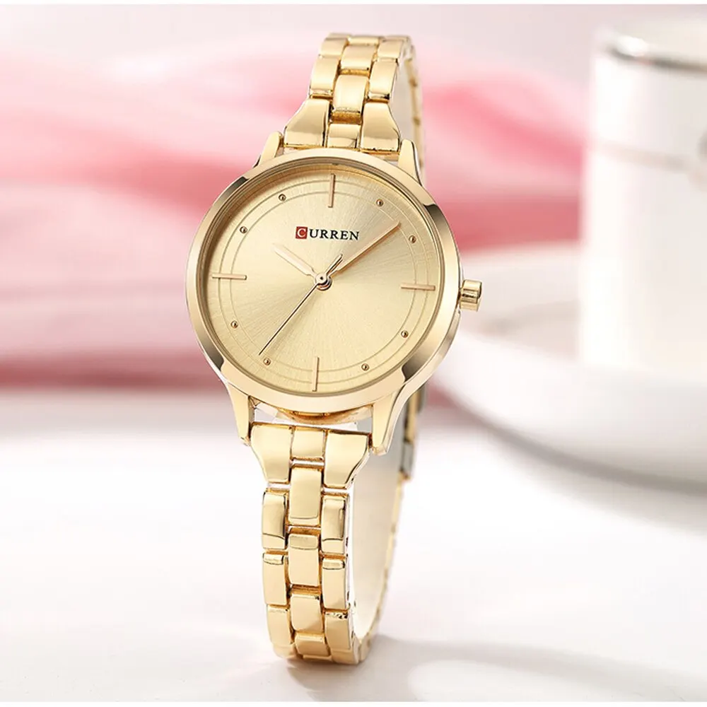 

CURREN 9019 Women Watches Hot Sale Fashion Ladies Wrist Watch Stainless Steel Quartz Thin Female Clock Charming Wristwatches