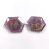 31.95cts Natural Untreated African ROSEMARY SHEEN PINK SAPPHIRE TRAPICHE Gemstone Hexagon Shape Normal Cut 23*18mm Pair