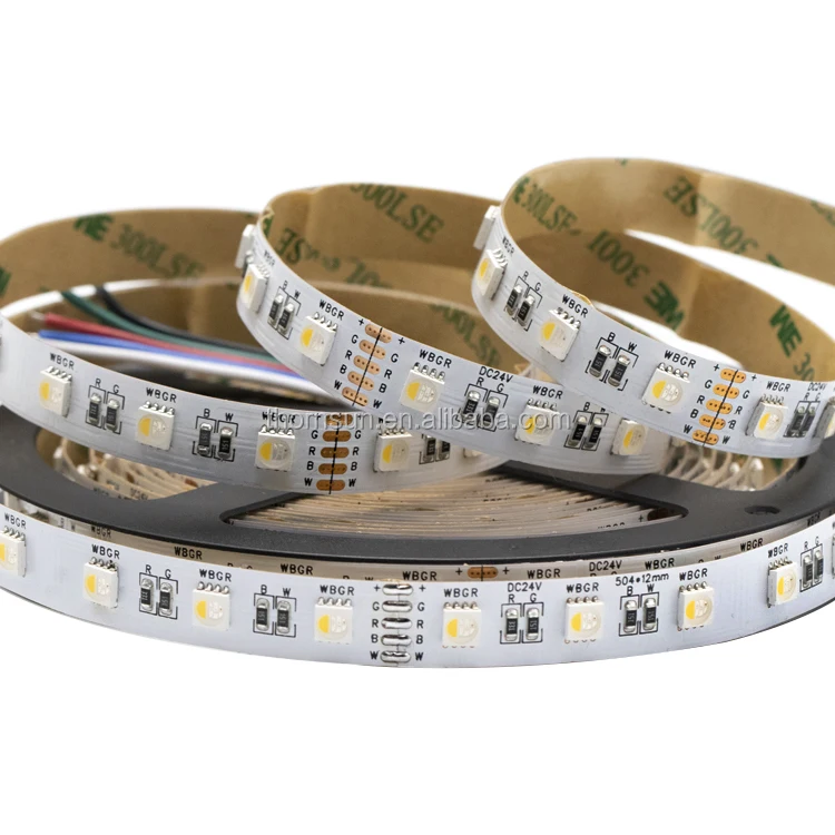 RGBW LED Strips 5050 DC12V DC24V Flexible 4 in 1 LED light strip connector 5 pin