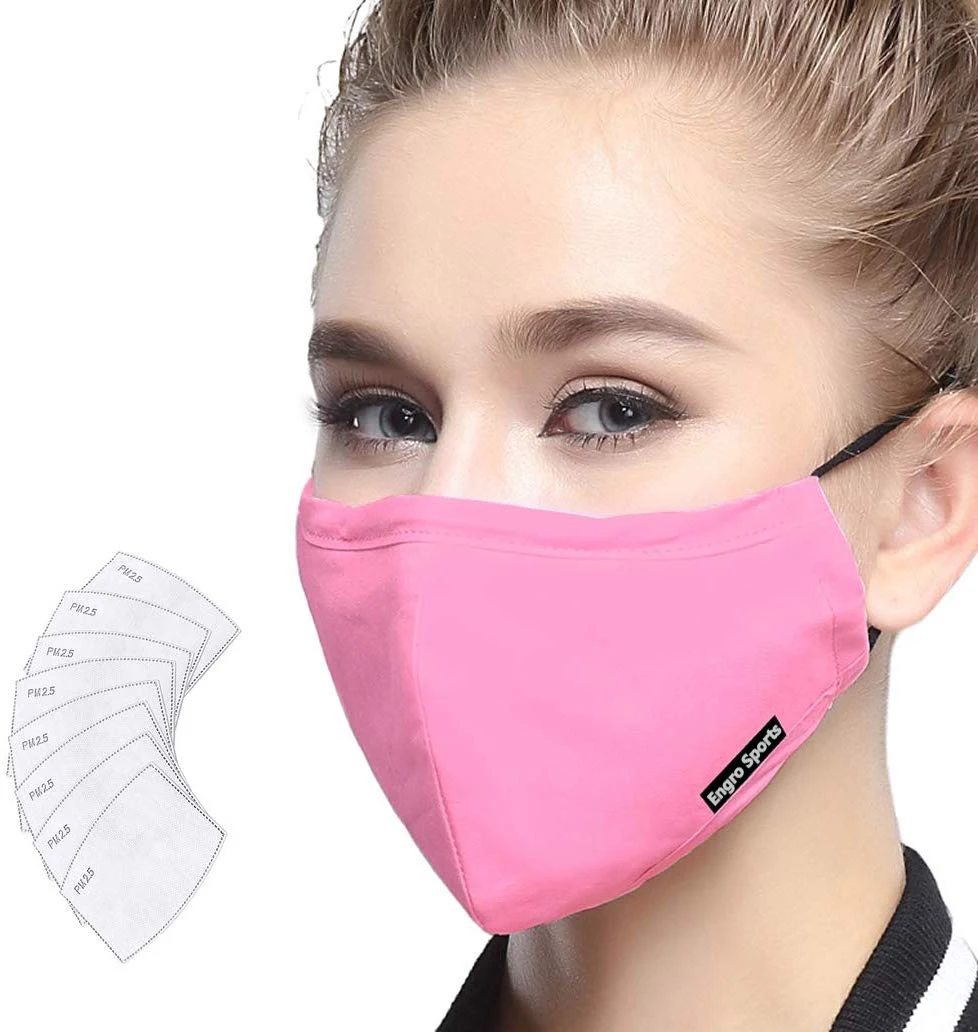 Engro Sports Anti Pollution Cotton Mask Military Grade Mouth Masks with Replaceable Filter Pakistan