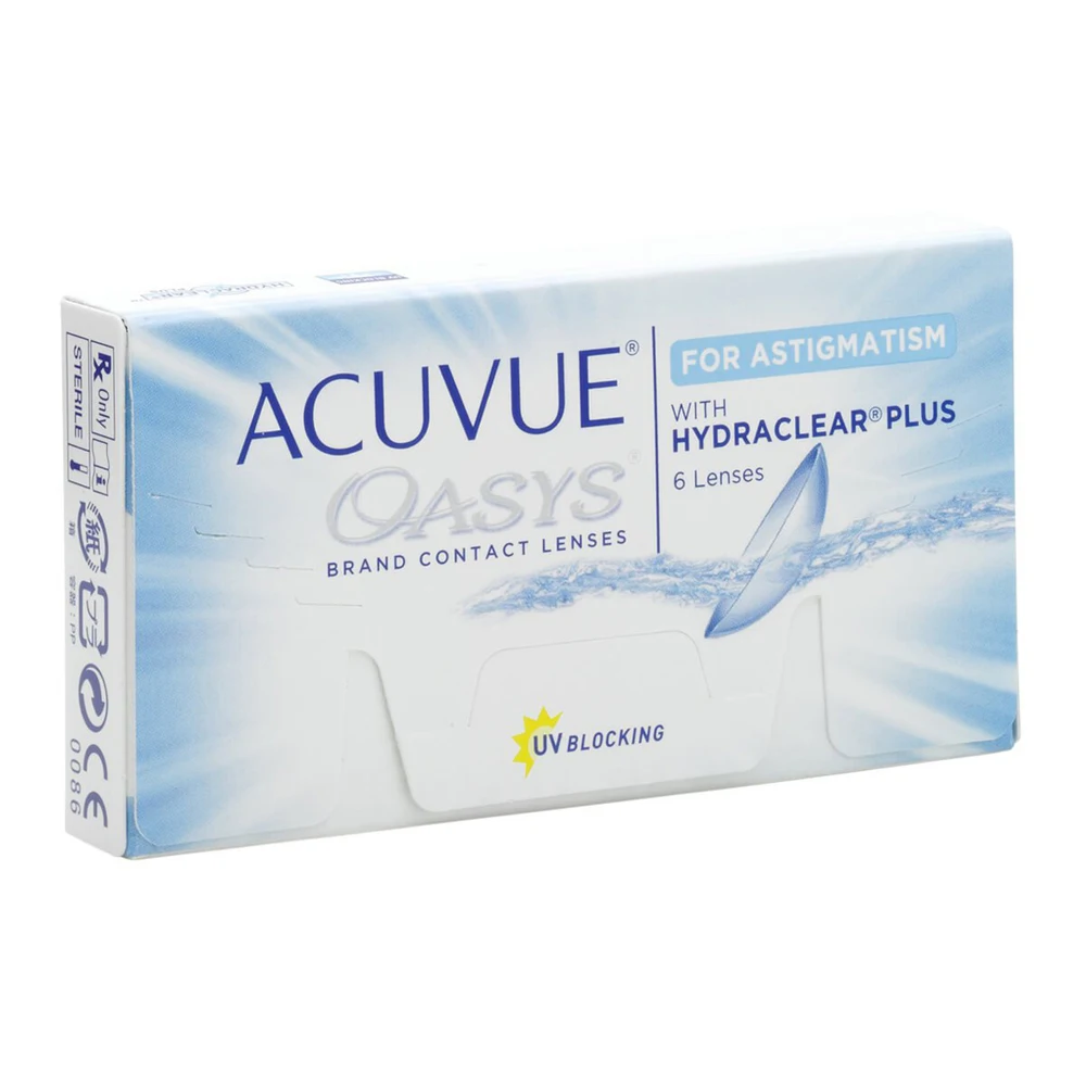 

Acuvue Oasys Toric 6pcs 2 weeks Johnson & Johnson bi-weekly disposable Soft contact lenses for Astigmatism