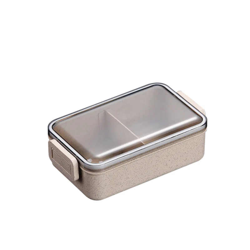 

Wheat Straw Child Lunch Box Japanese Microwave Bento Box Leak-Proof Bento Lunch Box For Kids School Food Container, As photo