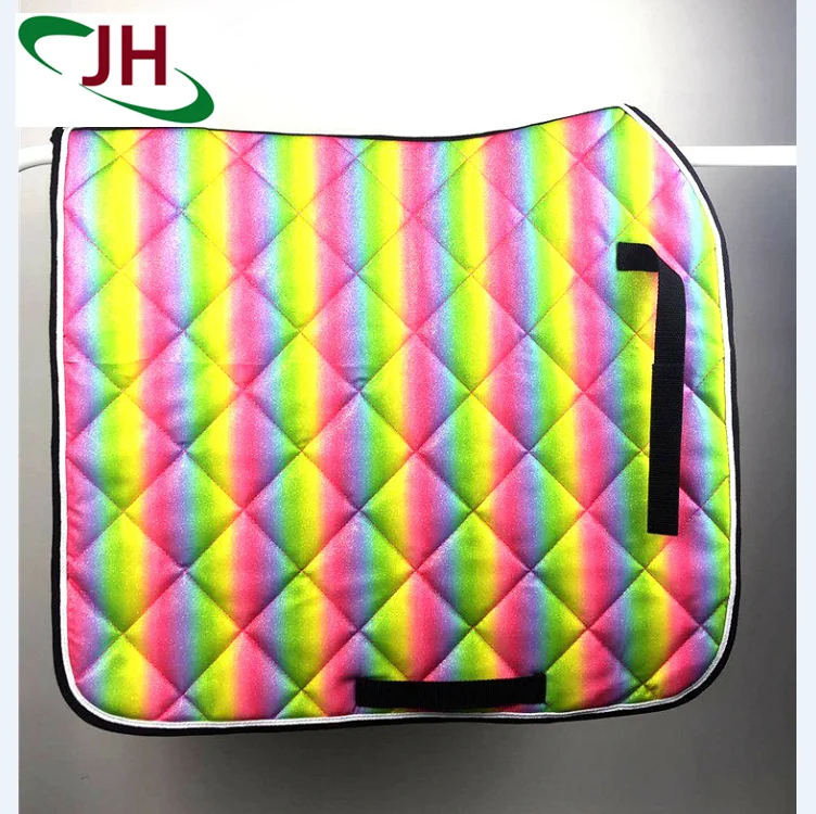 

Matchy Set matching saddle pad and ear bonnet wraps/horse boots Rainbow Horse English Saddle Pad Set with Matching Fly Bon, Customized