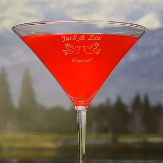 
Custom Personalized Engraved Classic Martini Glasses 