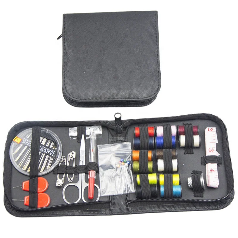 

68pcs Small Portable DIY Hand Sewing Kit Box Thread Kits Tool Starter Set Machine Supplies Tools Scissors Buttons Ruler Travel