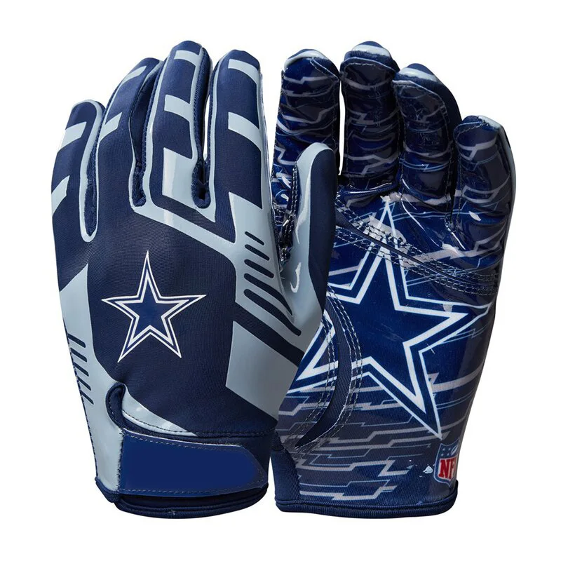 

wholesale stretch fit youth American football gloves sticky grip football gloves