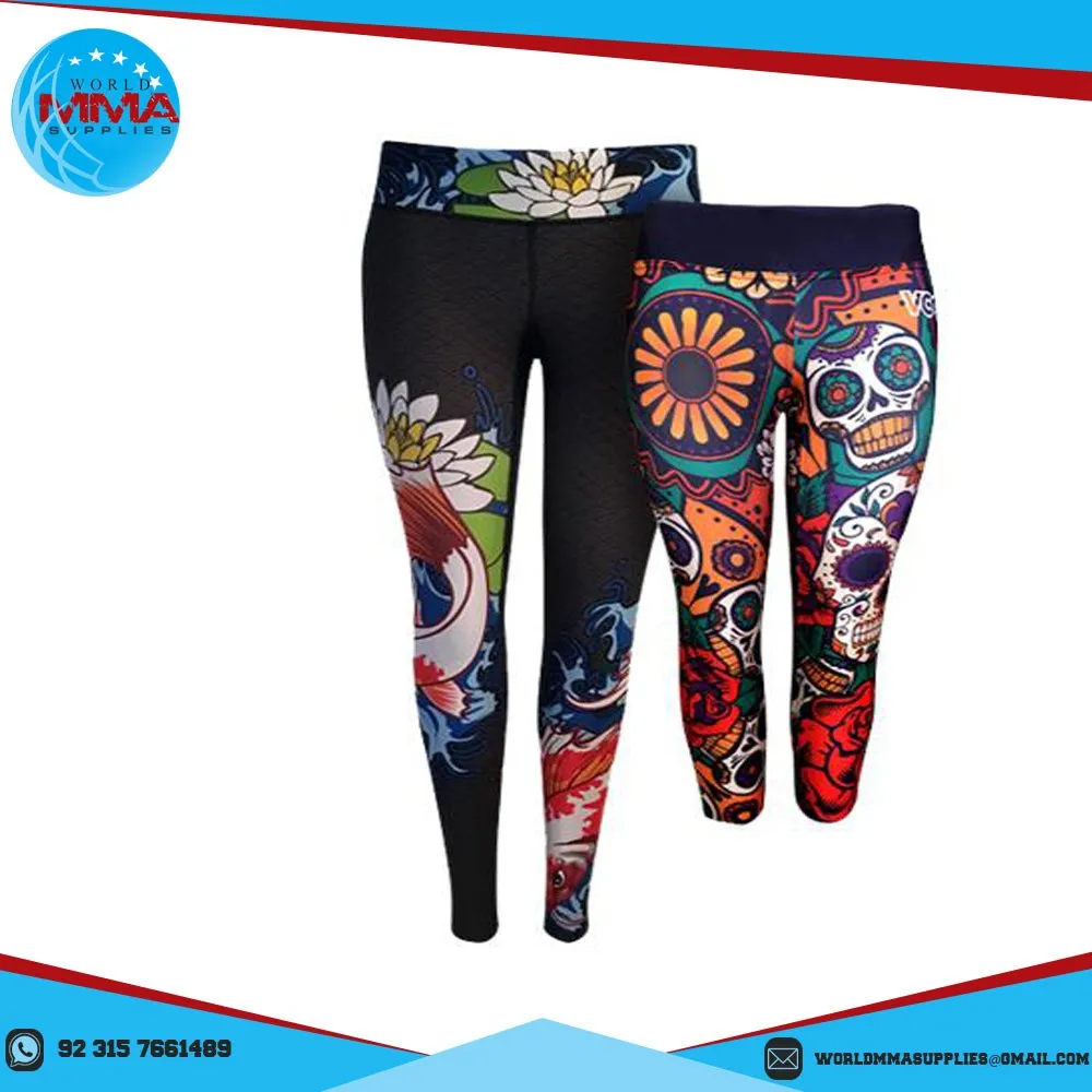 Oem Customized Allover Variety Printed Feather Galaxy Super Soft Brushed Leggings 3d Print Women 6184