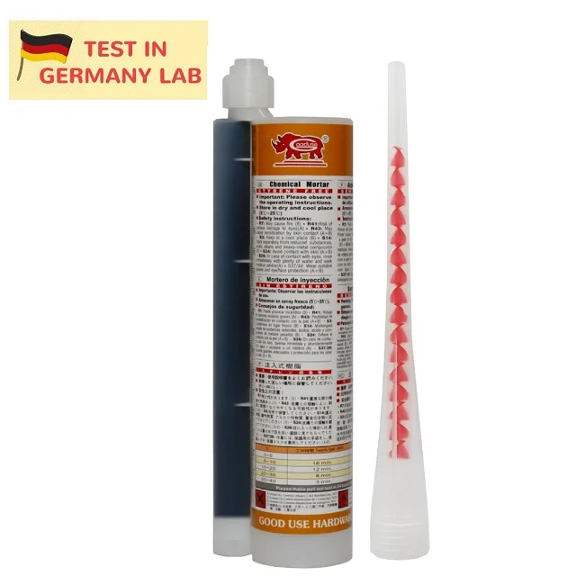 High loading construction vinylester adhesive for fixing awning