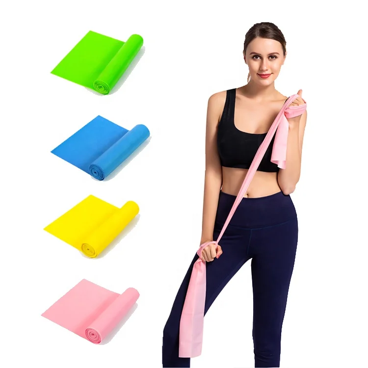 

2021 Fitness Theraband Resistance Band Soft And Breathable Tpe Yoga Theraband Set For Gym, Customized color