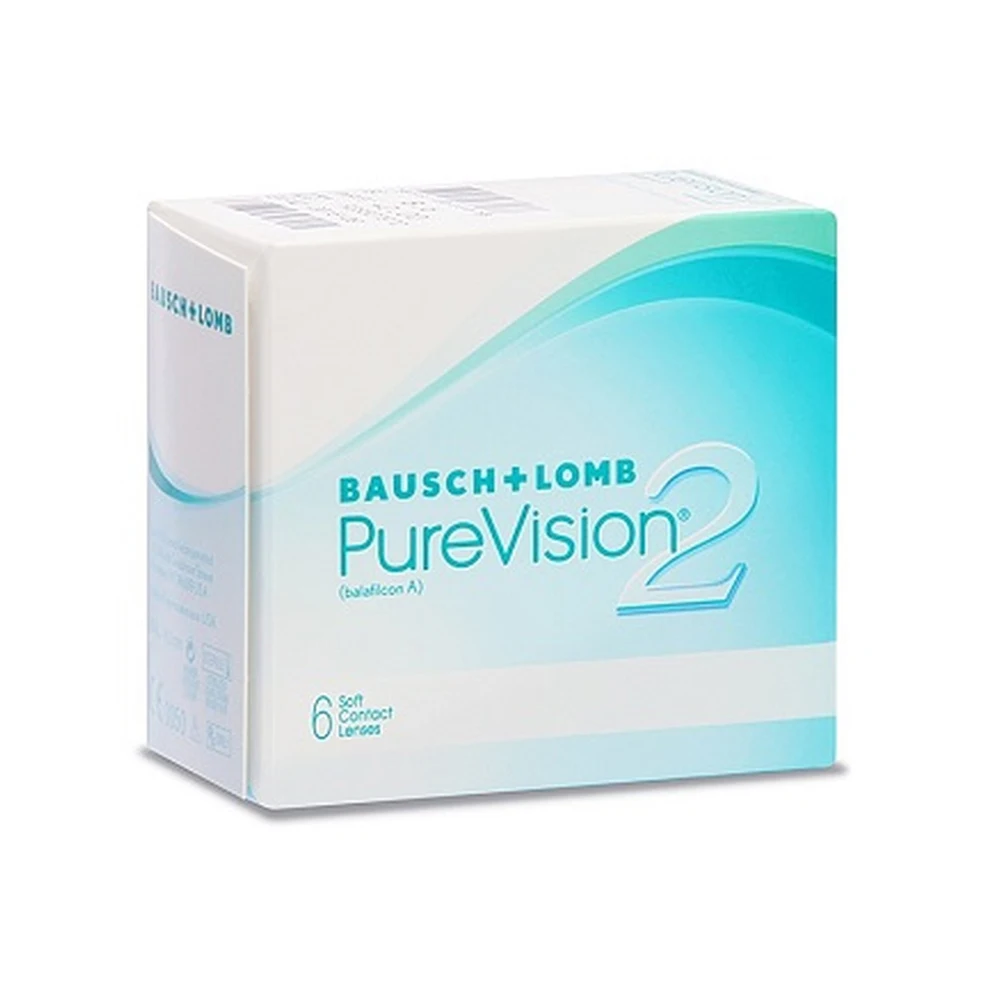 

Pure Vision 2 in 6pcs Bausch & Lomb extended wear disposable Soft contact lenses