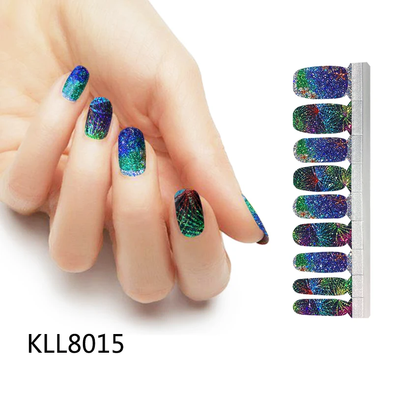 

KIKILEE custom semi cured UV gel nail wraps, All kinds;customized