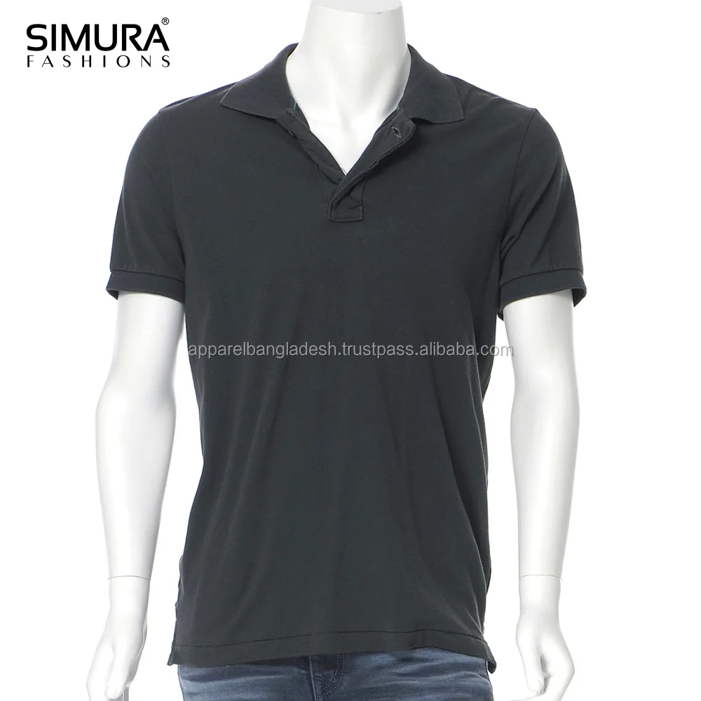 
Standard Casual Wear Polo Inter lock Pique Fabric Rib Cuff Classic Fit Green T Shirts Men from Bangladesh 
