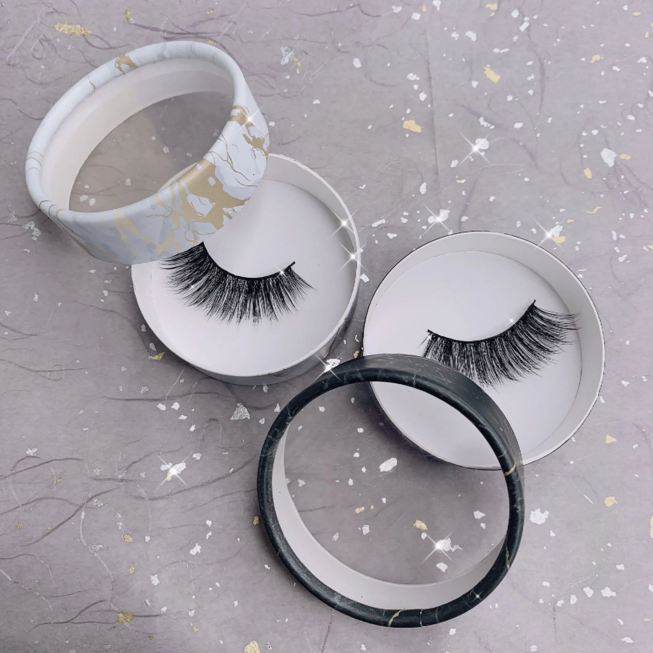 

2021 new arrival wholesale 3d mink lashes 16mm-20mm natural mink lashes with case, Black