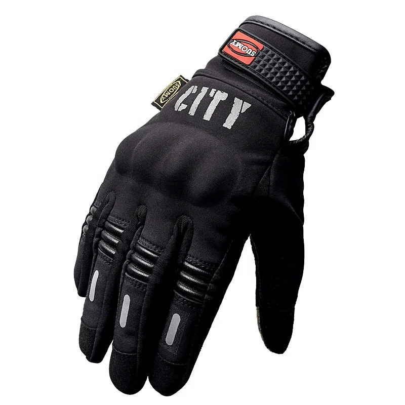 

SUOMY City Gloves Touch Screen Waterproof Motorcycle Gloves Racing Motocross/Motorbike Gloves Riders Black Motoqueiro Guantes