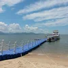 Floating Docks Pontoon For Water Stage House Easy Install Dismount Modular Floating Pontoon Concrete Bridge