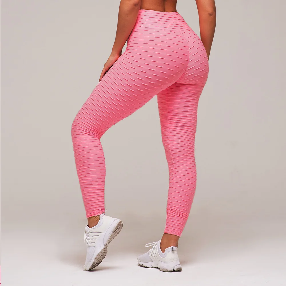 

L004 Wholesale Sexy Hot Special Oversize Jacquard High Elastic Yoga Pants Tight Leggings Joggers Women