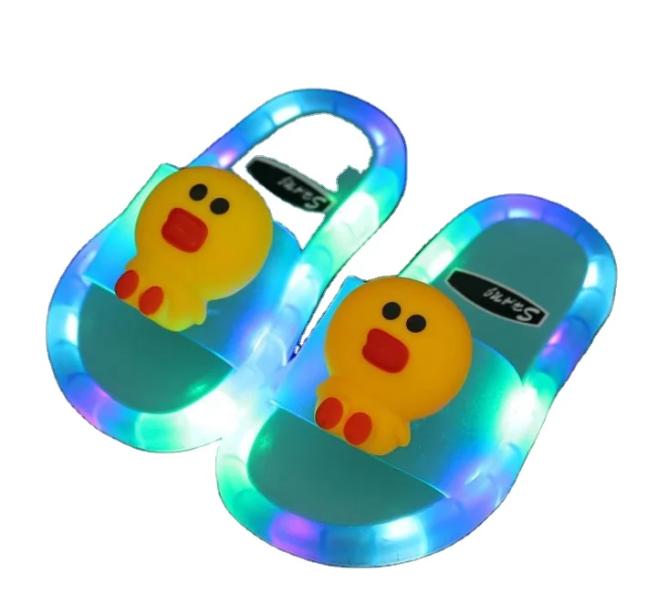 

Children's sandals non - slip slippers night market children luminous slippers