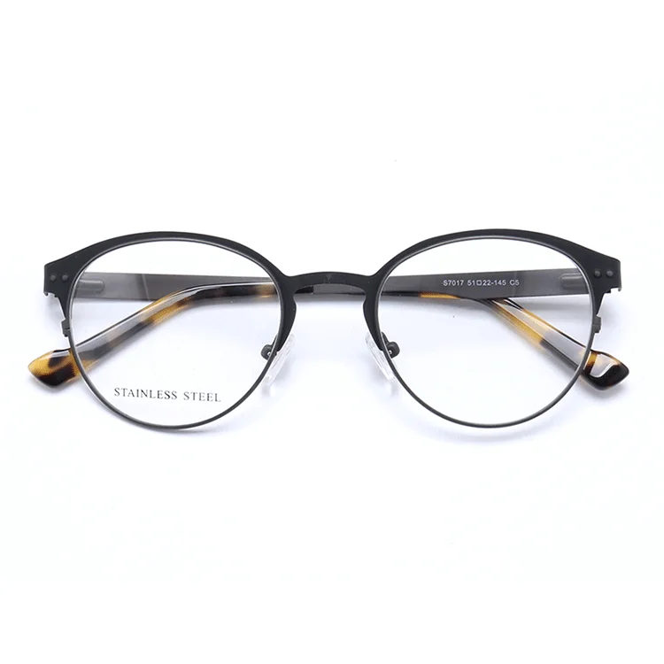 

Hot Selling S7017 classical and fashion metal stainless steel eyeglasses frames