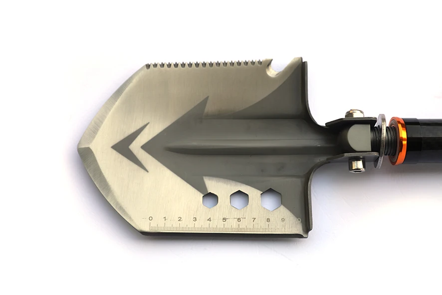 
Carbon fiber shaft portable camping shovel 