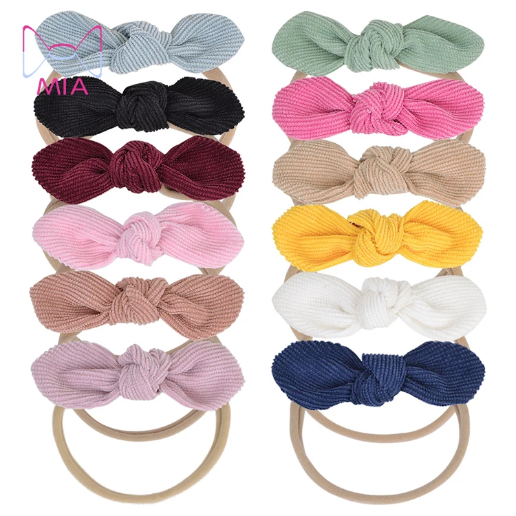 

Free Shipping Baby Corduroy Headbands For Girl Thin Nylon Head Band Hairband Newborn Photography props Toddler Accessories 096, Picture shows