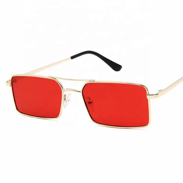 

DOISYER Fashion double brdge rectangle metal ocean lens clear glasses sunglasses