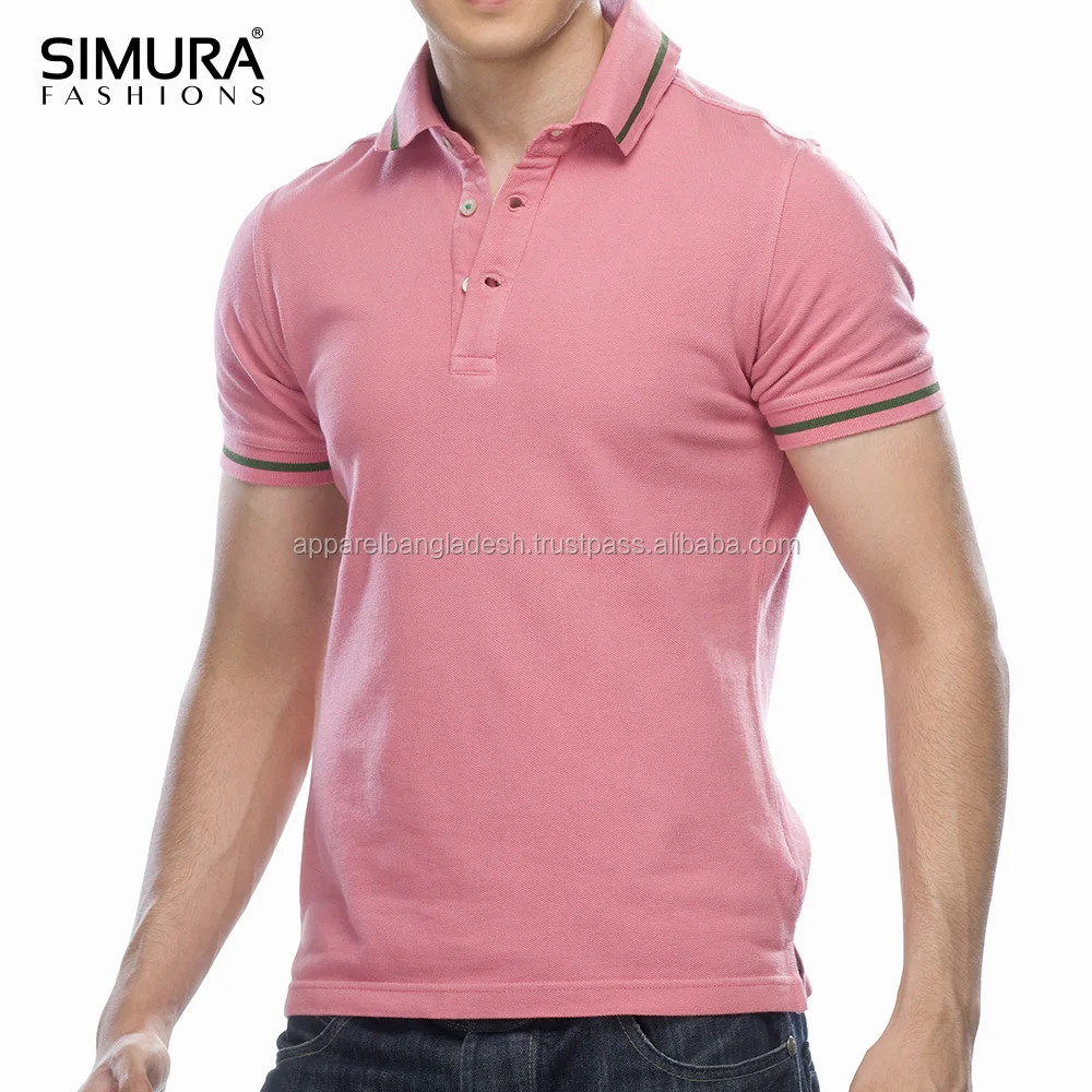
Standard Casual Wear Polo Inter lock Pique Fabric Rib Cuff Classic Fit Green T Shirts Men from Bangladesh 