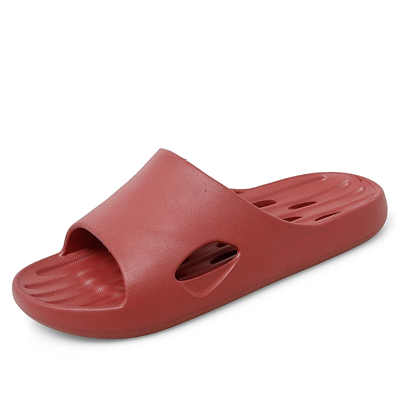 

Hot sales Leakage slippers in the bathroom are anti-slip for couples mens slides and hot sale design woman slide