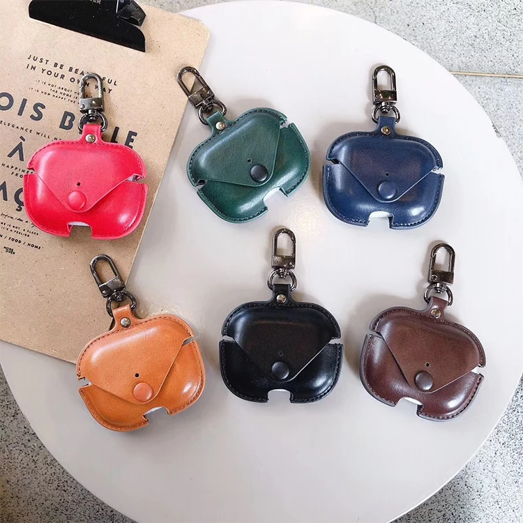 

High Quality Cowhide For Airpods 3 Leather Case For Leather Airpod Pro Case For Airpods Pro Case, 4 colors
