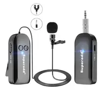 

Superadd 2.4G Wireless Lapel Lavalier Microphone, Ideal for Speakers, Fitness, Phones, Cameras