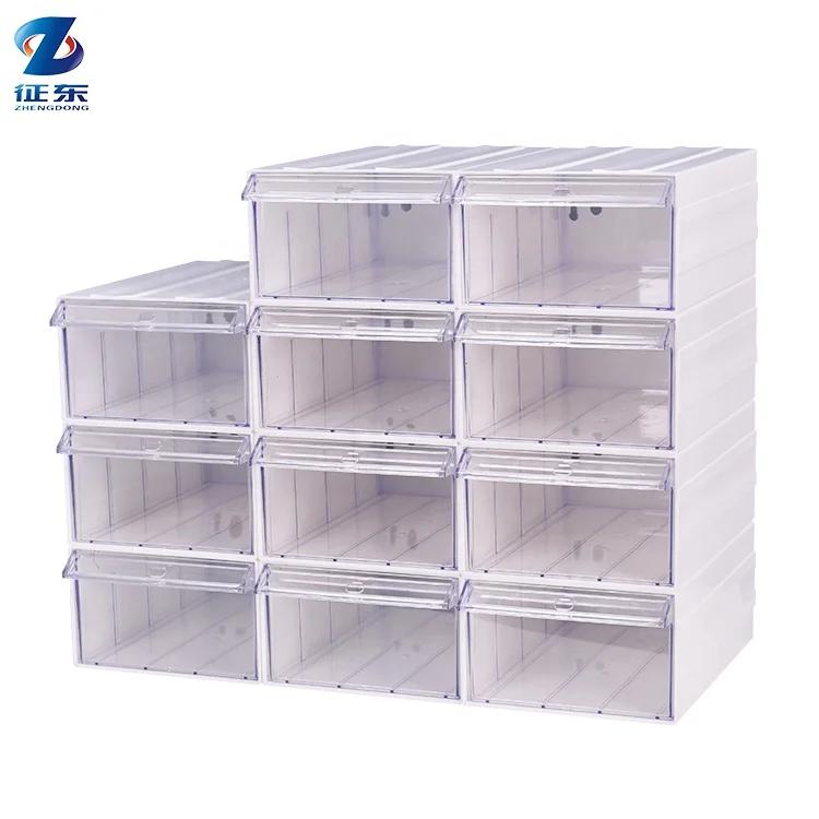 

Household cheap transparent plastic drawer desktop organizer drawer lego building block storage box